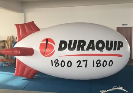 Helium PVC Blimp with 2 logo