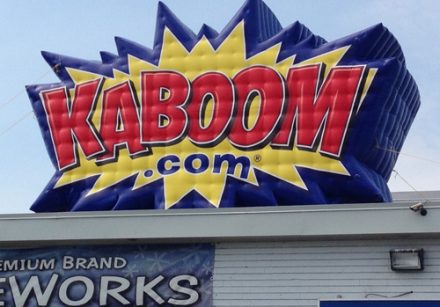 Canada Inflatable Kaboom Firework Air Cold Rooftop Balloon