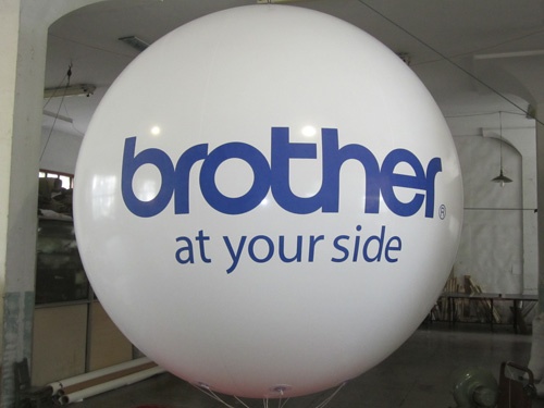 pvc sky balloon with 2 logo