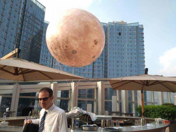 2.5m Moon Balloon Light Sky Float - Image 2