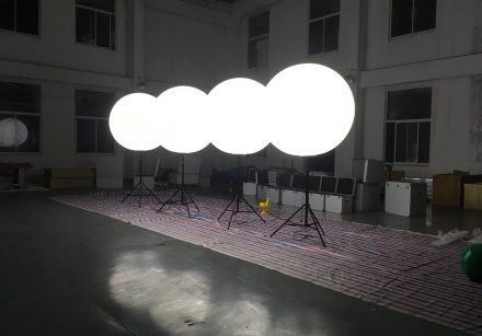 Lighted Balloon Stand In Brighted Led Lighting