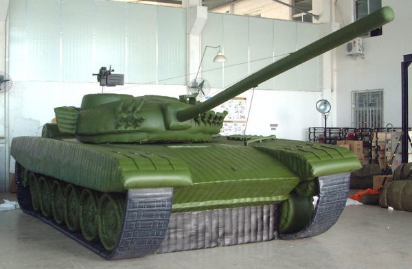 T 72 inflatable military dummy