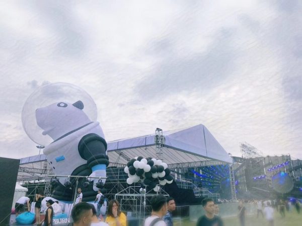 10m inflatable panda