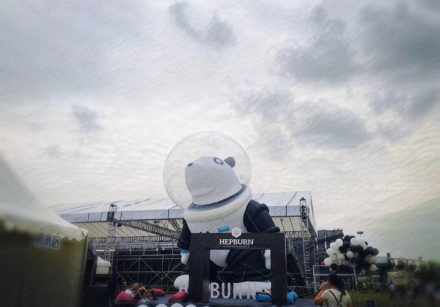 High 10m Giant Inflatable PandaBen Cartoon