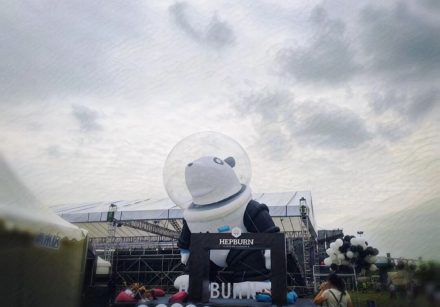 High 10m Giant Inflatable PandaBen Cartoon