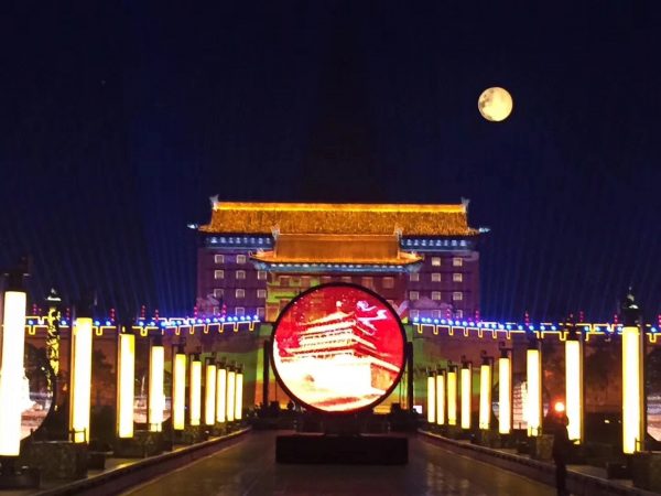 10m artificial moon balloon lighting