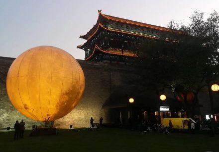 10m artificial sky moon balloon lighting