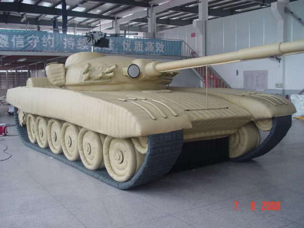 T 72 Tank inflatable military dummy