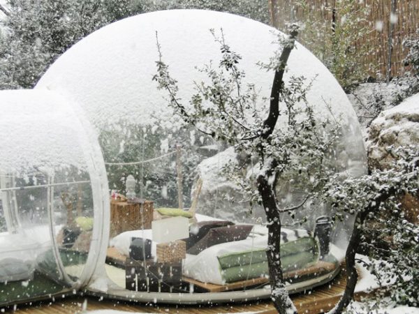 Bubble treehouse snow | Tichuan