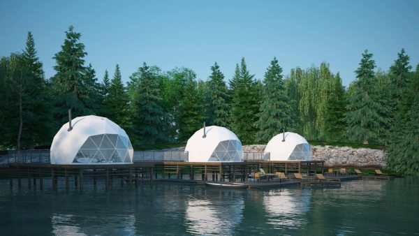 Luxury Glamping geodesic dome tent