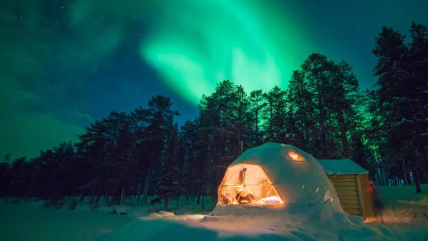 Luxury Glamping geodesic dome tent
