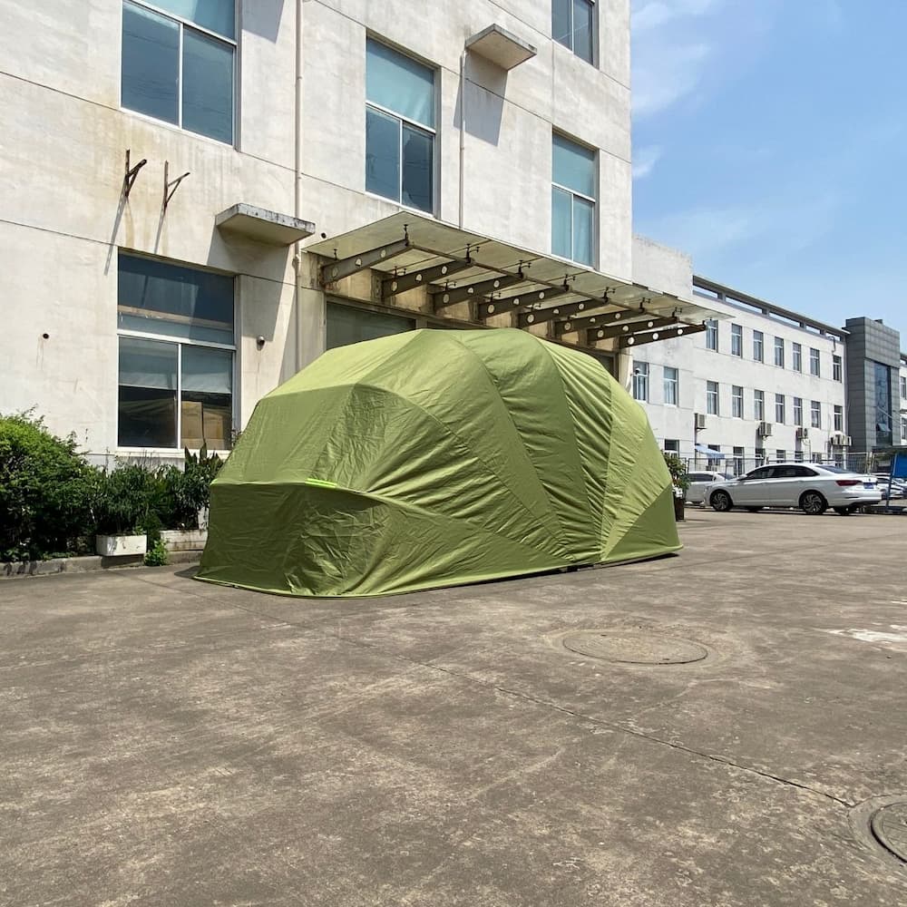 Foldable mobile car garage