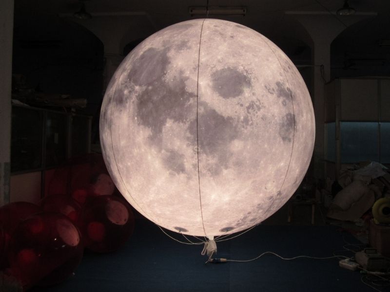3m moon balloon with lighting | Film Balloons | Light Balloons | Grip Cloud Balloons | Helium Compressor｜Rc Blimps ｜Inflatable Tent | Car Cover |