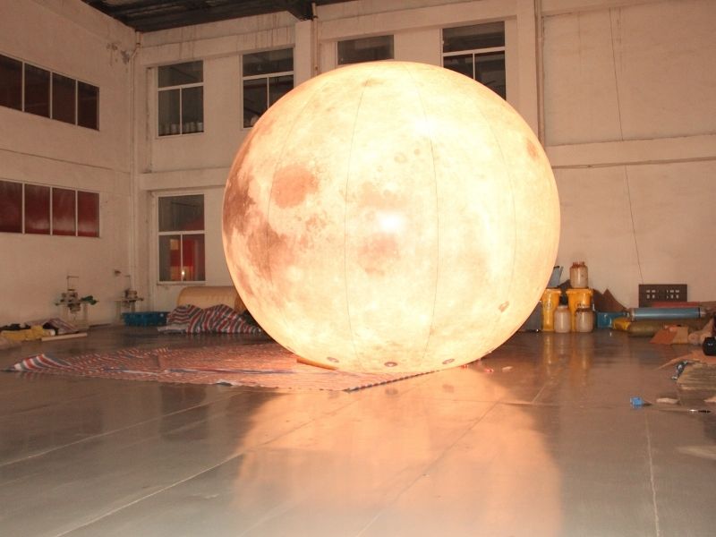 5m moon balloon warm light 3 | Balloon Light | Helium Compressor | Inflatable Tent | Car Cover