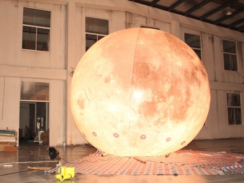 5m moon balloon warm light 4 | Balloon Light | Helium Compressor | Inflatable Tent | Car Cover
