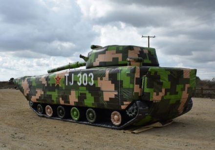 Inflatable Military Decoy ZBD 86 Tank