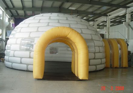 Dome Inflatable Tent With Two Tunnels