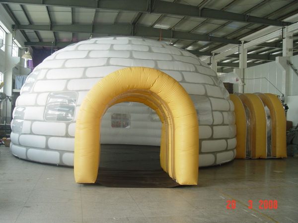 Dome Inflatable Tent With Two Tunnels
