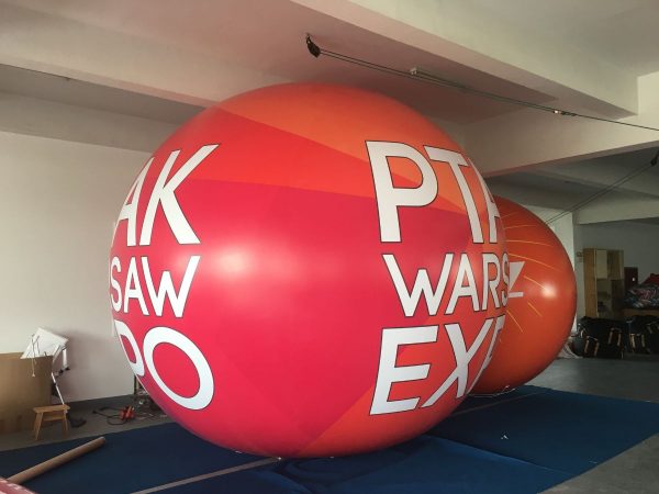 4m Poland PTAK Expo Helium Advertising Balloon - Image 2