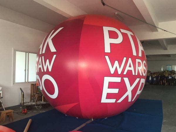 4m Poland PTAK Expo Helium Advertising Balloon - Image 4