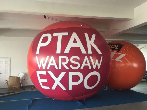 4m Poland PTAK Expo Helium Advertising Balloon - Image 3