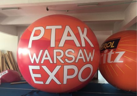 4m Poland PTAK Expo Helium Balloon