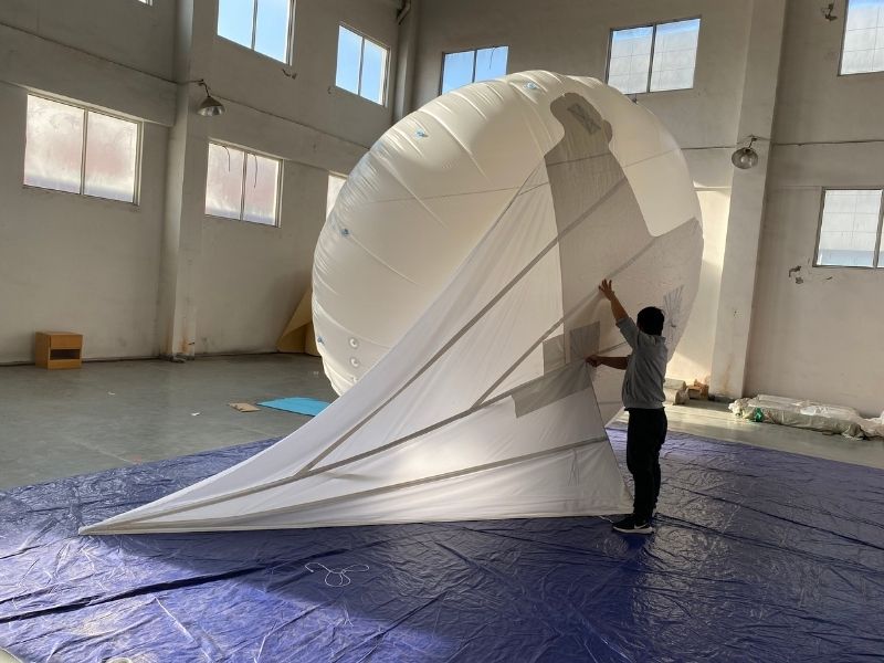 Aerial Oblate Spheroid Balloon 15m3 detail 4 | Aerostat Balloon,Balloon Light,Rc Blimp,Helium Compressor,Inflatable Decoy,Event Tent,kayak thruster